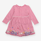 Pink Striped Farm Dress