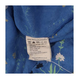 Dress blue with floral design