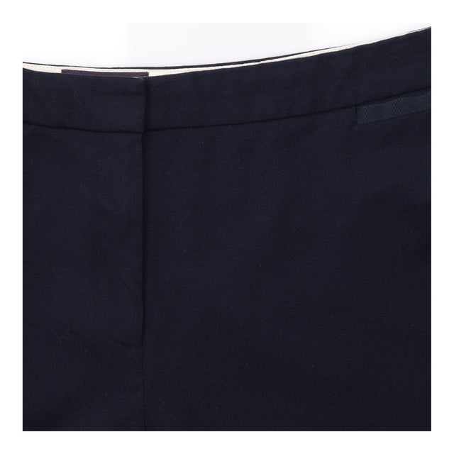 Navy Tailored Straight Leg Stretch Trousers