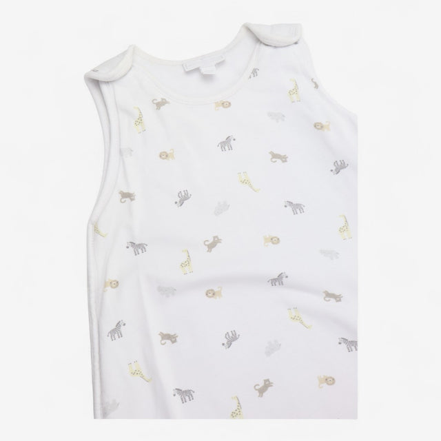 White sleeping bag Safari Animals 1.0tog