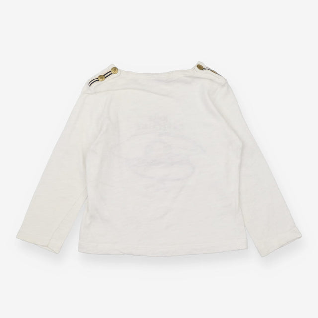 White Captains Hat Long Sleeve