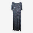 Blue floral dotty boden dress