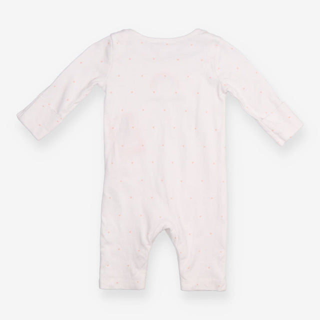 Sleepsuit white grey pink rainbow Love You