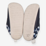 Navy first walkers with white and blue shapes