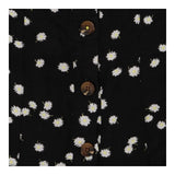 Skirt black with daisies