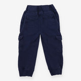Navy cargo joggers with dinos and pocket pal
