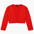 Cropped Bolero Red Open Front