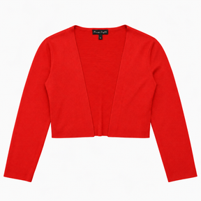 Cropped Bolero Red Open Front