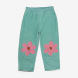 Reversible Teal Flower Trousers Cord 