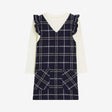 Blue Tartan Dress & Top Set