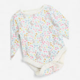 Bodysuit Long Sleeve Floral with Bunnies
