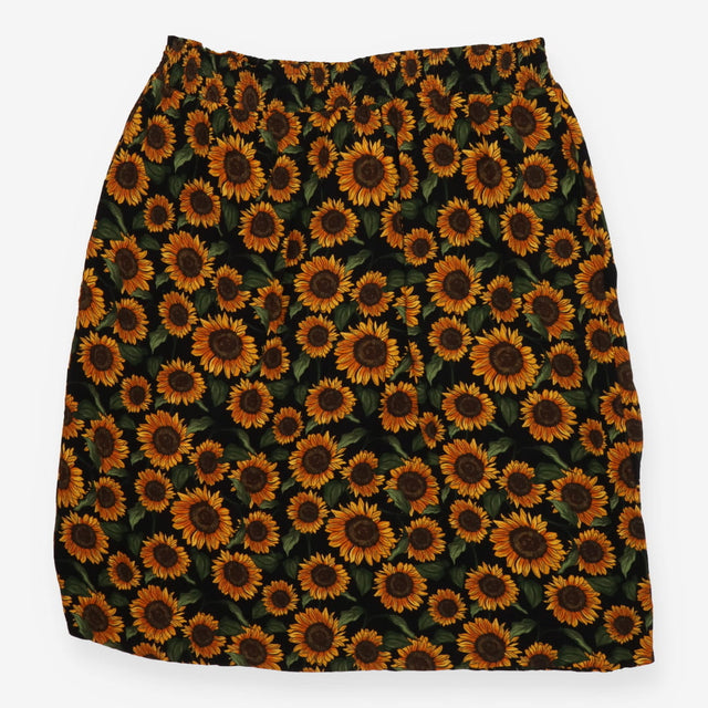 Poppy Skirt Elasticated waist Sunflower Print Size
