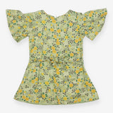 Dress green yellow flowers Blueberry London