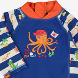 Swimsuit blue pirate octopus 