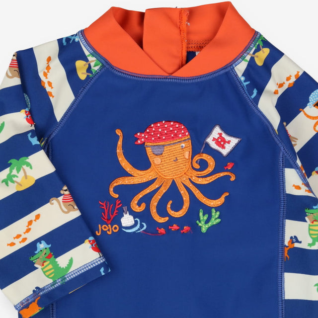 Swimsuit blue pirate octopus 