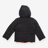 Coat Puffer grey orange lining