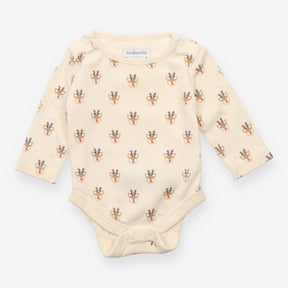 Bodysuit cream reindeers LS