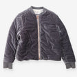 Bomber Jacket Velour Silver