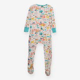 White Safari Kingdom Sleepsuit 