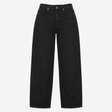 Black 100% Cotton Straight Leg Jeans