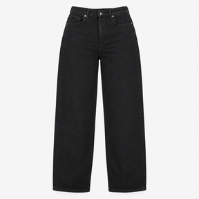 Black 100% Cotton Straight Leg Jeans