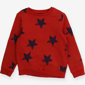 Sweater red with navy stars