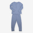 Outfit Top and Leggings Waffle Light Blue