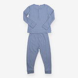 Outfit Top and Leggings Waffle Light Blue