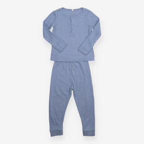 Outfit Top and Leggings Waffle Light Blue