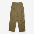 Trousers Khaki Cotton Pleated