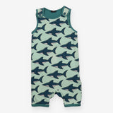 Romper shark green
