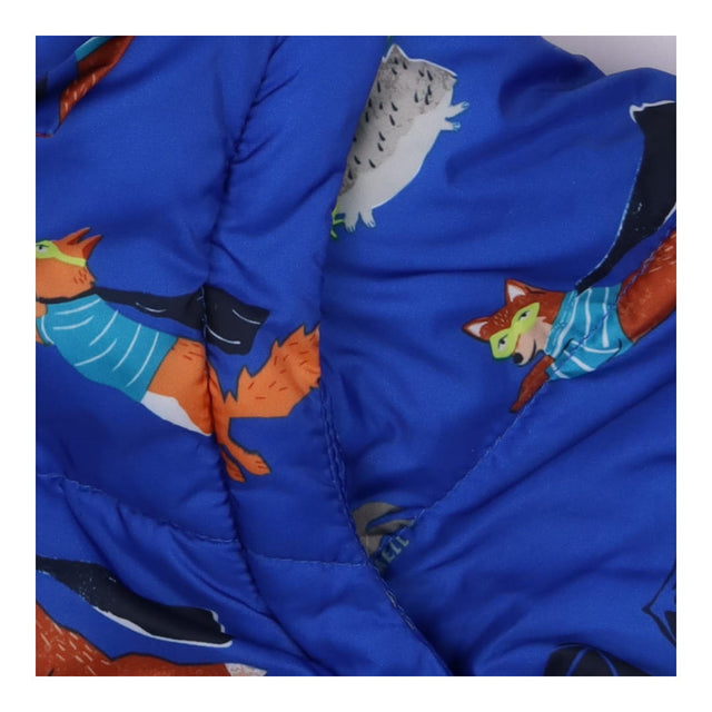 Blue puffer coat super animals