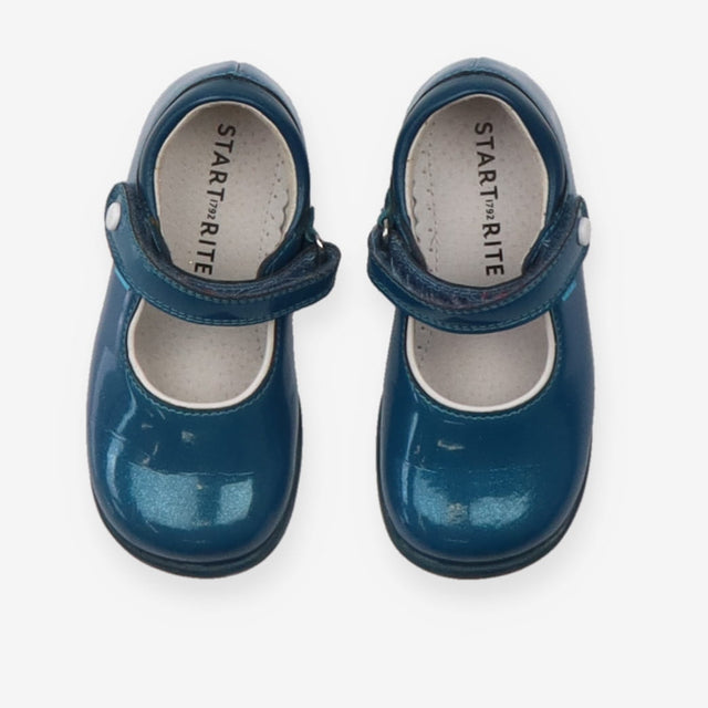 Shoes T-Bar Blue Sparkle