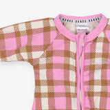 Wondersuit Pink and Tan Check