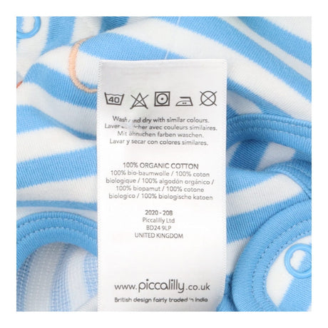 Jersey Dungaree Blue Striped Mouse Romper