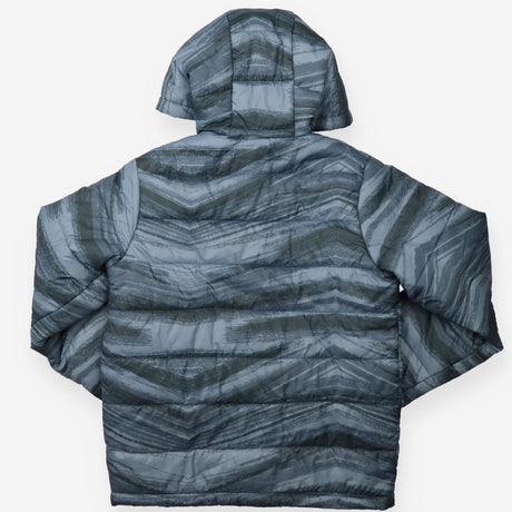 Puffer Jacket blue paint effect Angel & Rocket