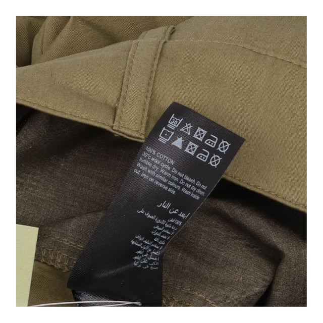 Trousers Khaki Cotton Pleated