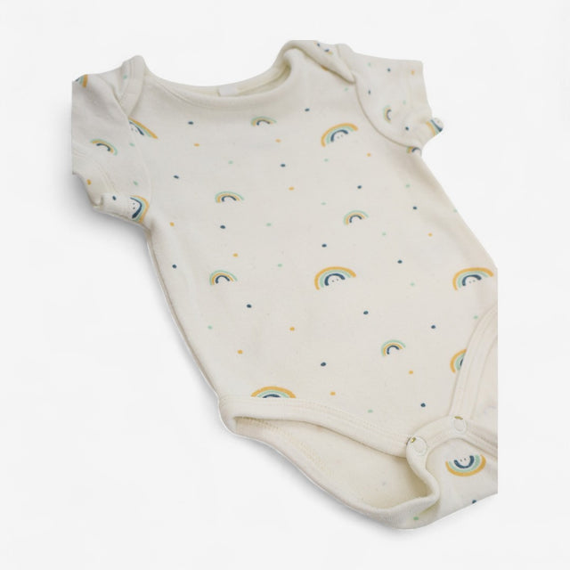 Bodysuit Cream with Rainbows