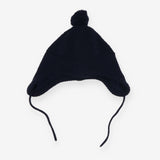 Knit Bobble Hat Navy