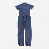 Blue denim jumpsuit 5 buttons