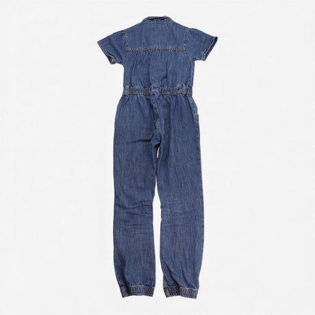 Blue denim jumpsuit 5 buttons