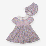 Dress Strawberry Ditsy White Collar with Bloomers