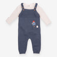 Dungarees Knit Blue with Bodysuit Paddington