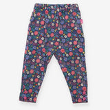 Leggings Blue with Multi Floral