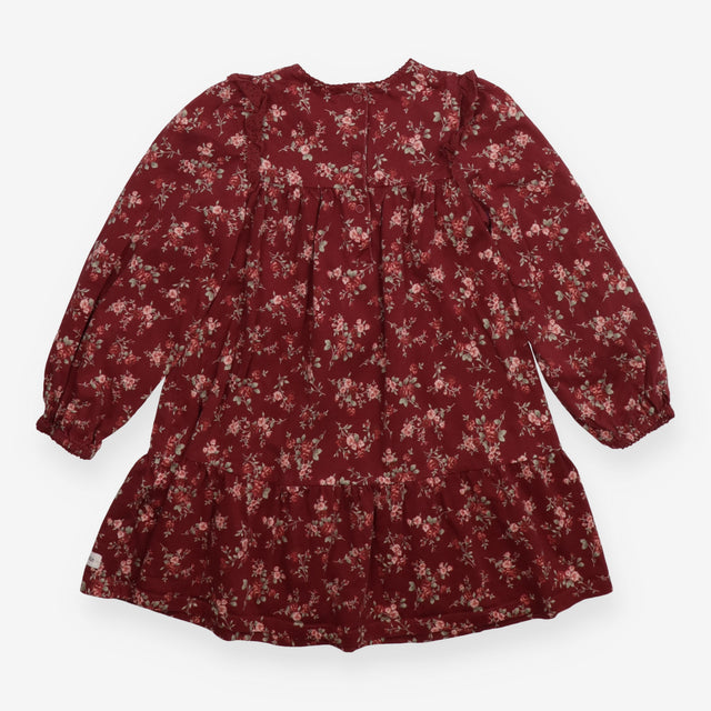 Dress long sleeve plum floral