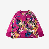 pink & floral L/S tee with pocket