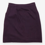 Aubergine Sixties Ponte A-Line Mini Skirt