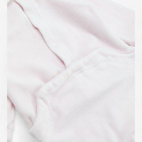 Sleepsuit velour pink collared bunnies