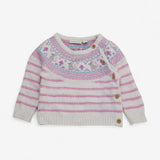 Outfit grey and white knitted mouse