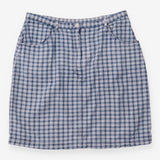 Mini Skirt Cotton Check Blue White